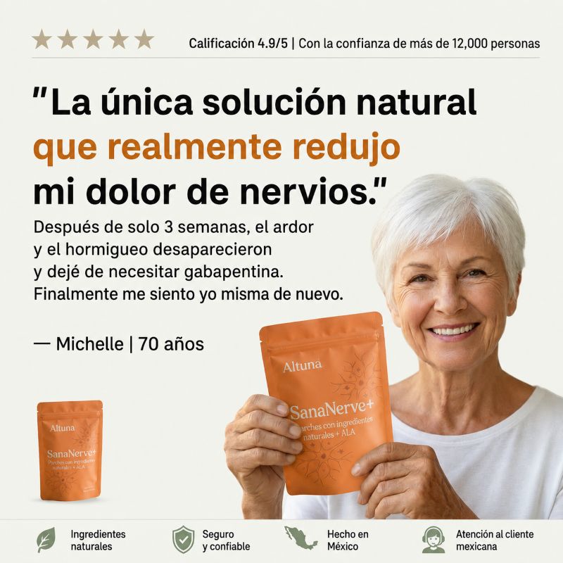 SanaNerve+® Parches de Magnesio para el Alivio Nervioso